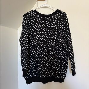 Black and White Polka Dot Cardigan